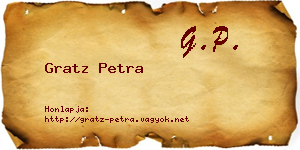 Gratz Petra névjegykártya