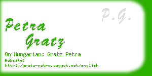 petra gratz business card